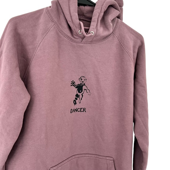 DANCER Pink 100% Organic Cotton Hoodie Size M - Picture 3 of 14